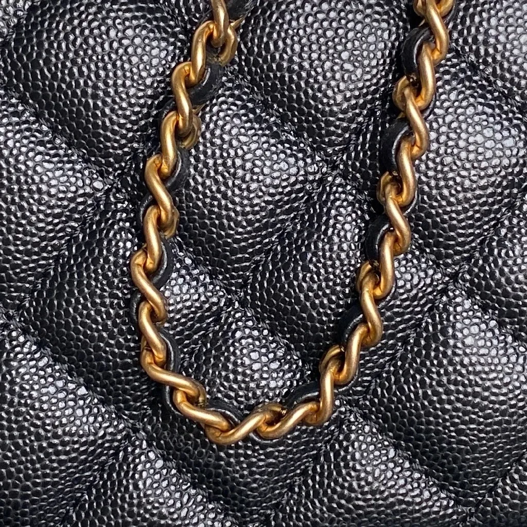 View 8 of Gold-Chain Quilted Mini Flap Bag: Luxe Evening Crossbody
