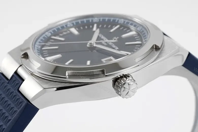 View 6 of GS Factory Vacheron Constantin Overseas 4500V Series Steel Watch – Blue Dial, 41mm Stainless Steel Case, Rubber Strap, Automatic Cal.5100 Movement, 60-Hour Power Reserve, Geneva Seal Certified