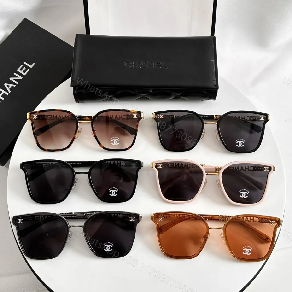 Bold Square Sunglasses—Acetate/Metal, Signature Luxe Details — view 1