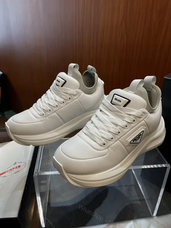 View 5 of Prada Black Leather Platform Sneaker â€“ All-Day Comfort
