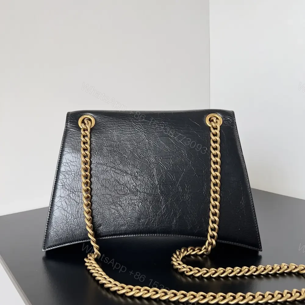 View 2 of 高仿BalenciagaCrush系列單肩包黑金S