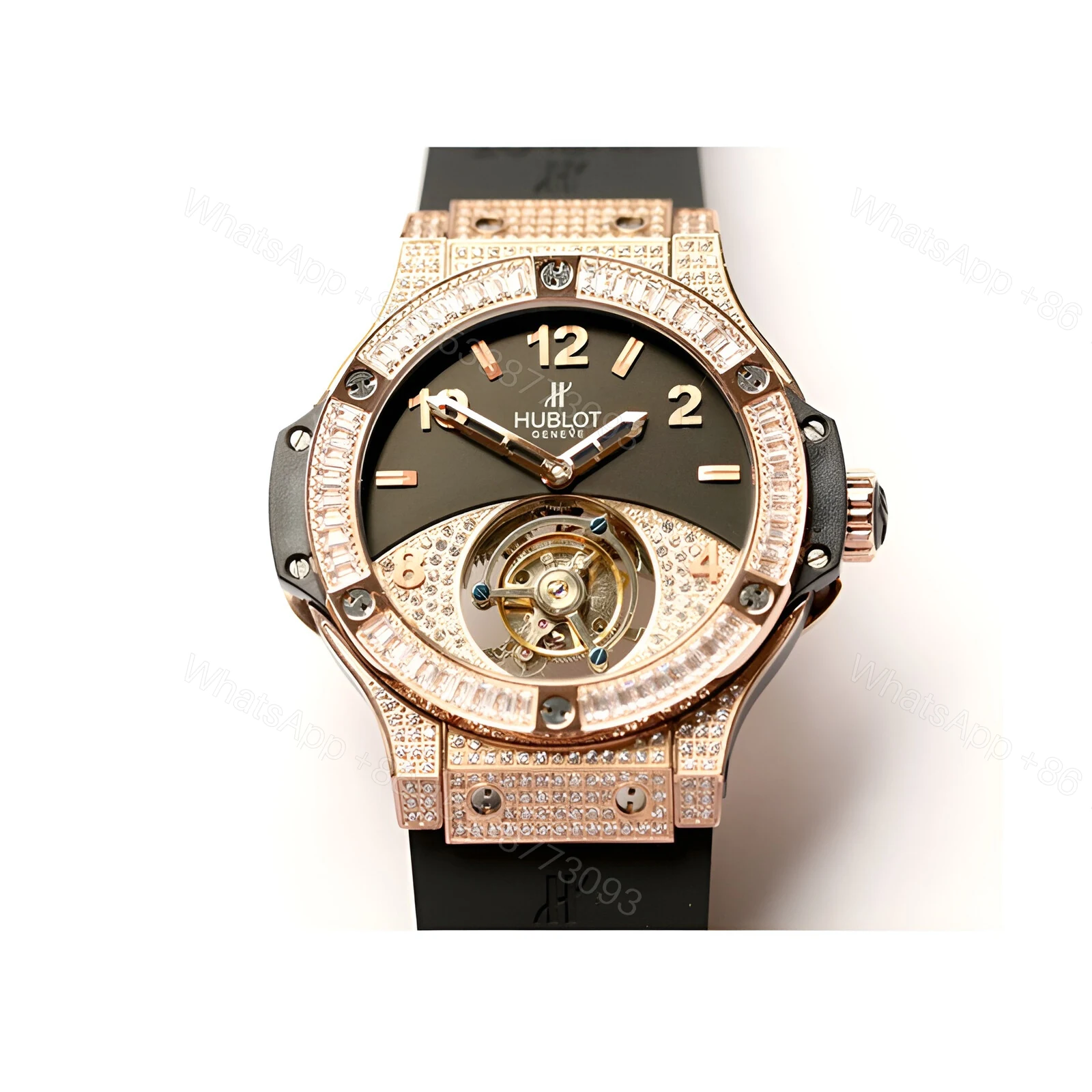 View 3 of Hublot With Diamonds Replica