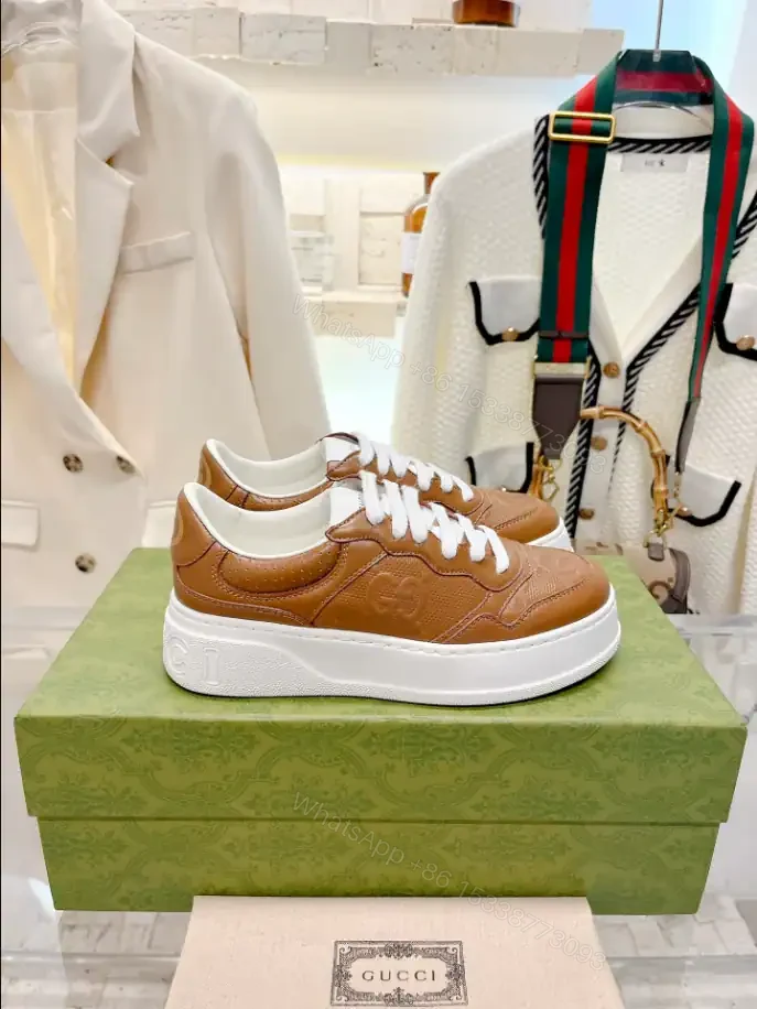 View 2 of GUCCI SCREENER GG SNEAKERS BEIGE AND EBONY ORIGINAL GG CANVAS – GC177