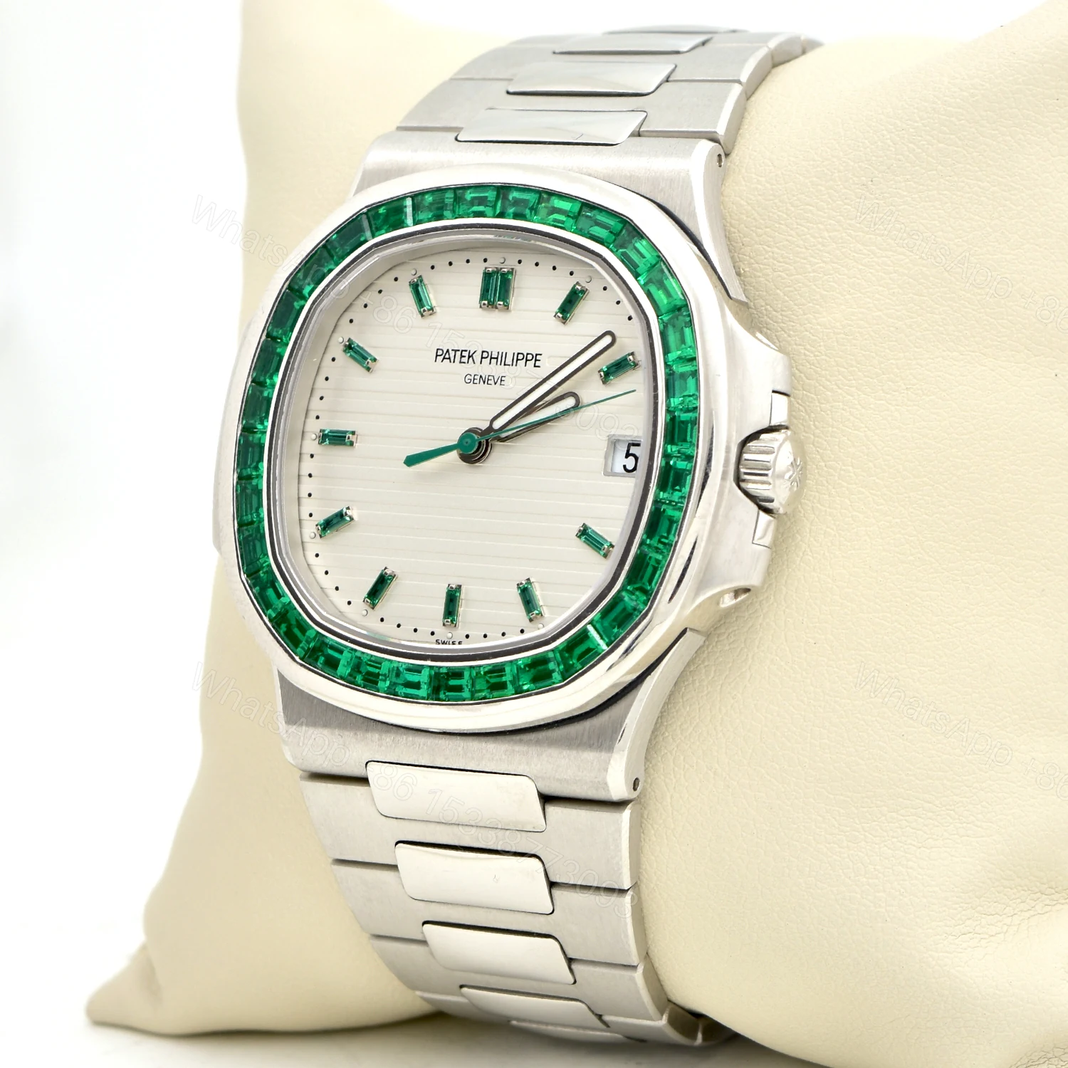 View 3 of Emerald Bezel 5711 Super Clone