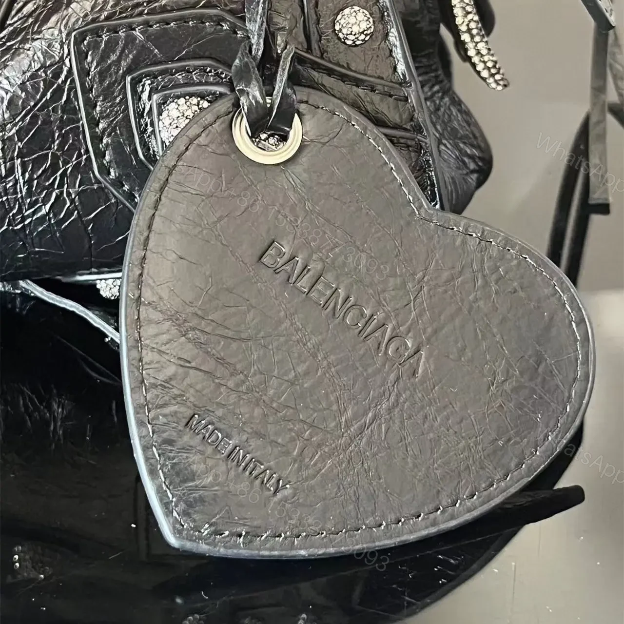 View 16 of 高仿Balenciaga*NeoCagole系列機車包黑色