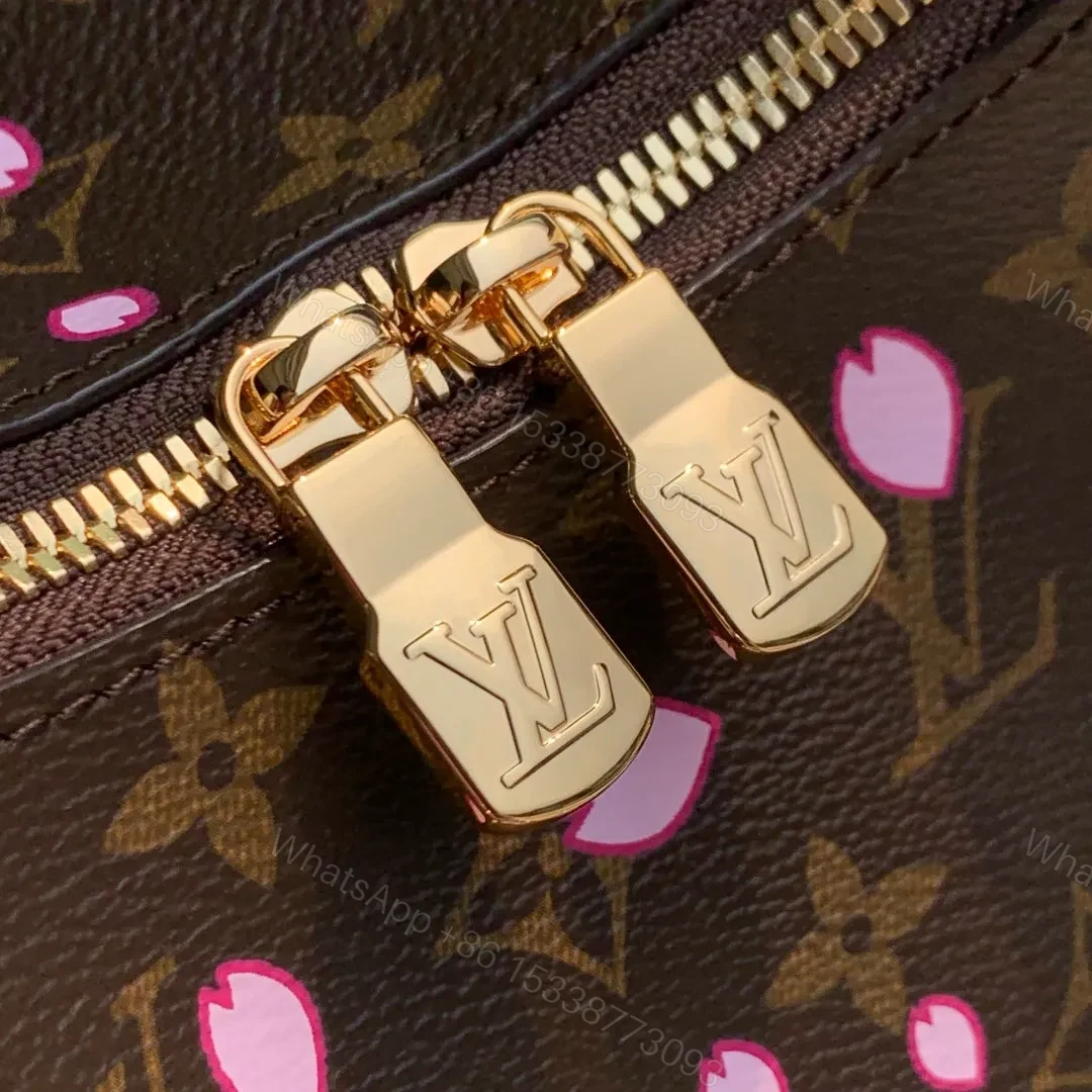 View 7 of LV BOULOGNE CHERRY BLOSSOM 29 IN SAKURA BROWN MONOGRAM COATED CANVAS