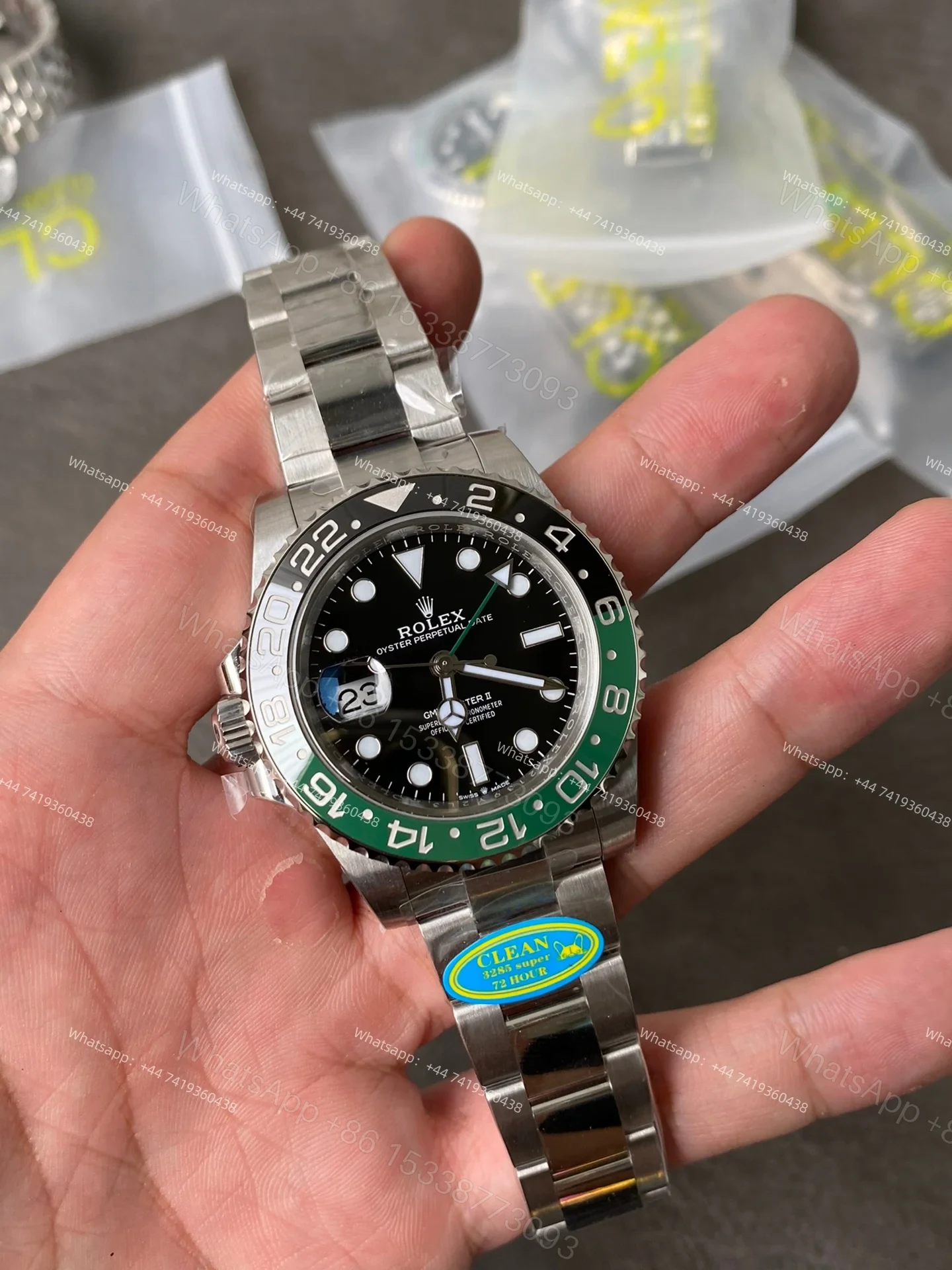View 2 of Rolex Super Clone Watches 1:1 Sprite GMT-Master II 126720VTNR DD3285 Oyster