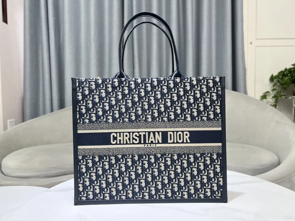 View 4 of Structured Dior Oblique Tote: Everyday Luxury Meets Utility
