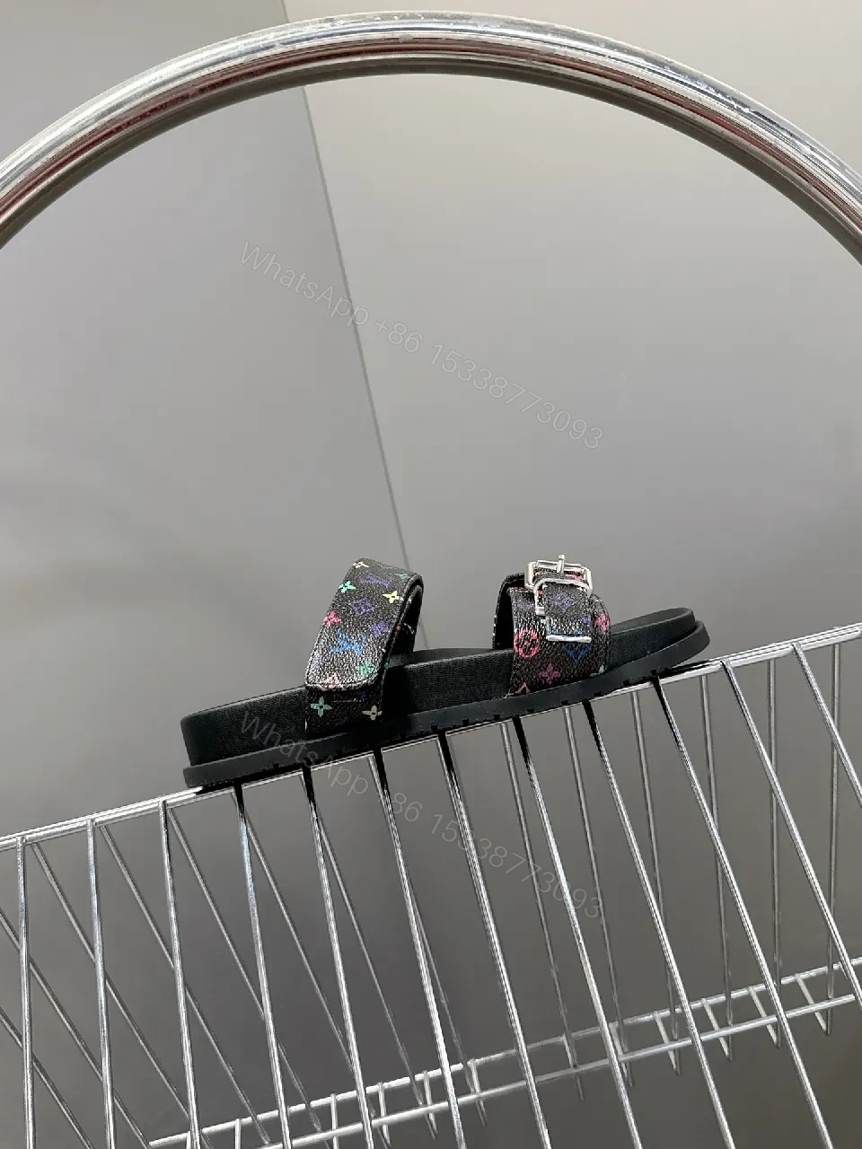 View 8 of Rainbow LV-Inspired Sandals: All-Day Comfort Luxury