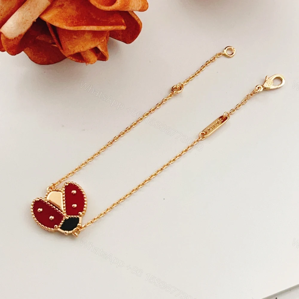 View 8 of 高仿首飾VanCleef&Arpels*RP7R100瓢蟲玫瑰金手鏈