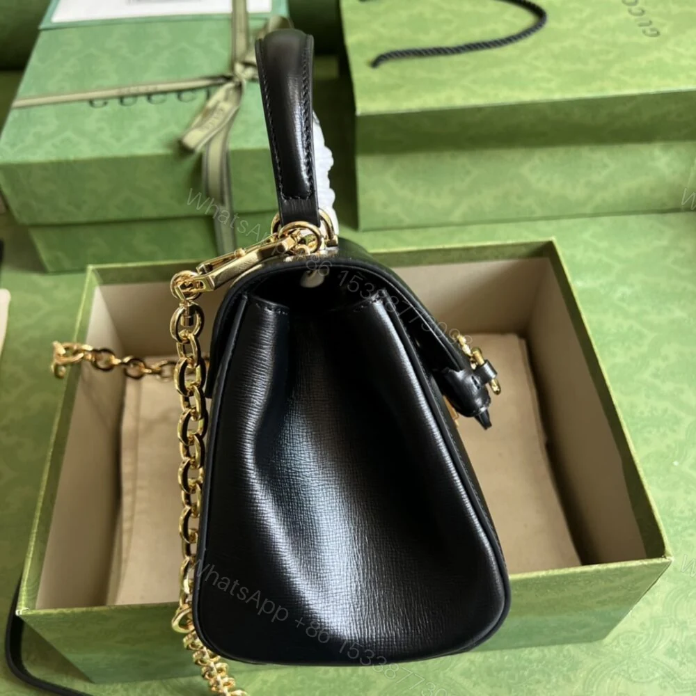 View 4 of Gucci Horsebit 1955 Mini Bag Black 22Cm
