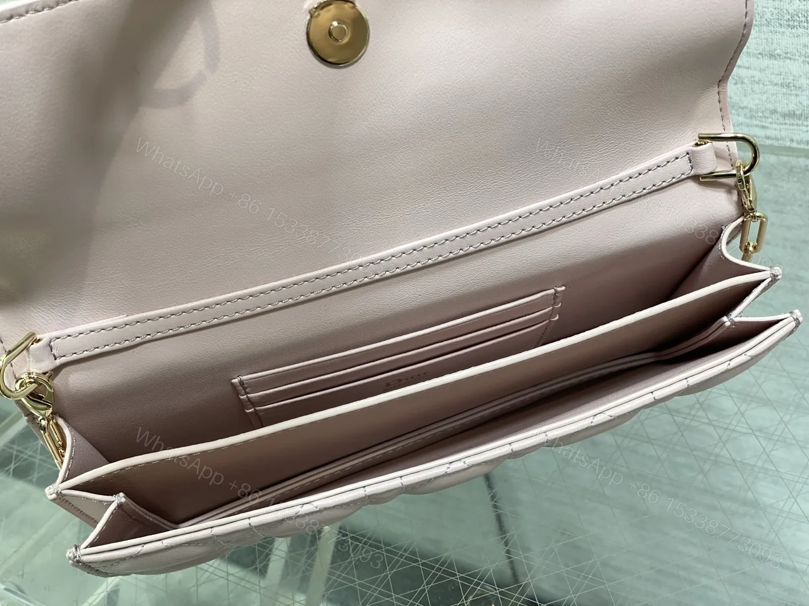 View 6 of Dior My Dior Bag in Pink Cannage lambskin