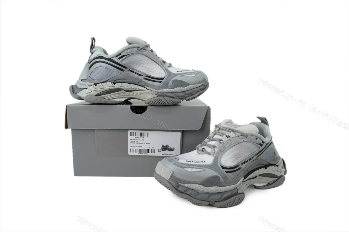View 8 of Balenciaga Triple S 2 'Gradient Grey' 865851 WTR2G 1800