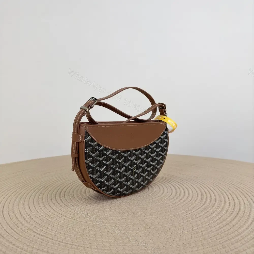 View 3 of 高仿Goyard*01CL03P單肩半月包棕色免檢版
