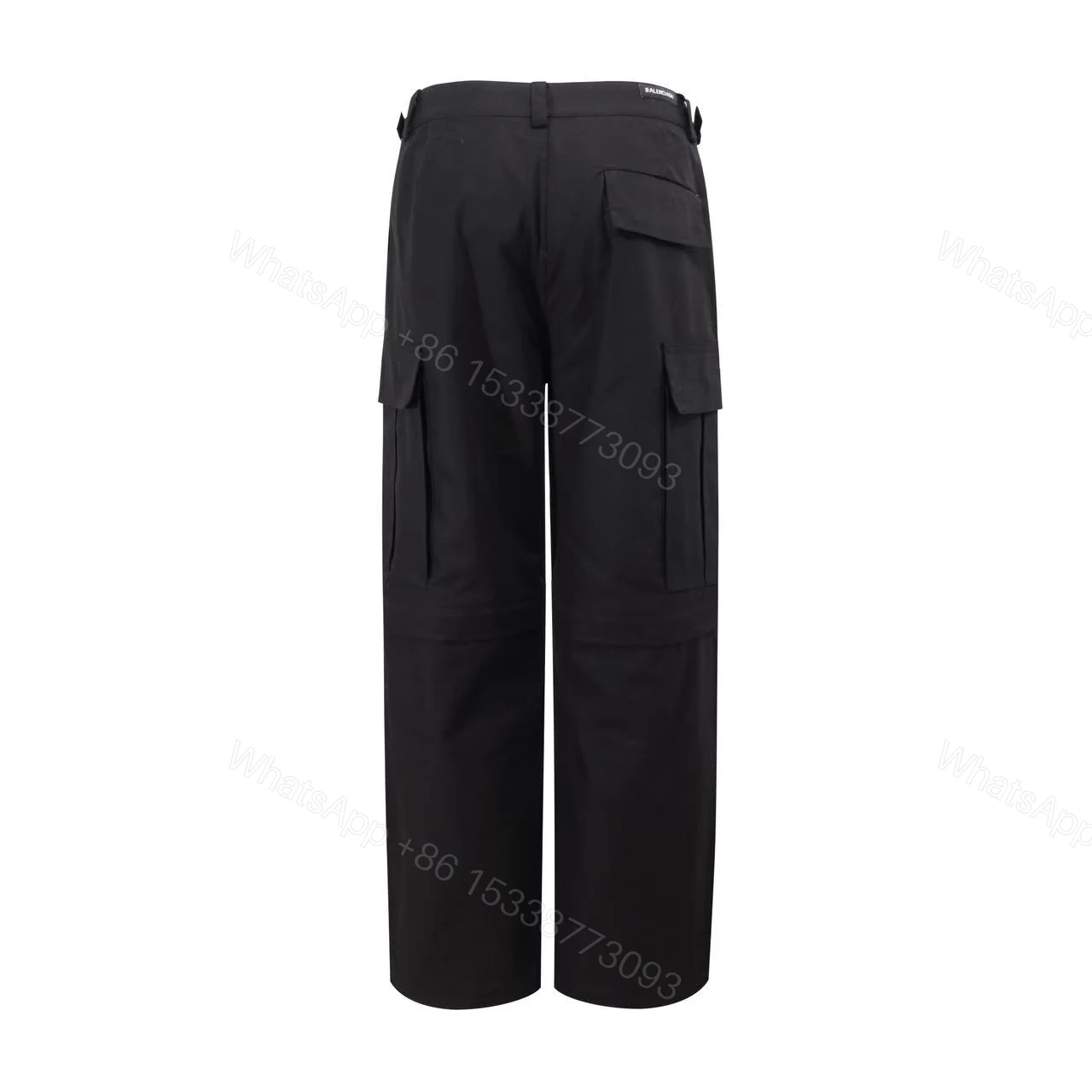 Balenciaga 高仿黑色後袋工裝褲 經典重磅質感剪裁 — view 1