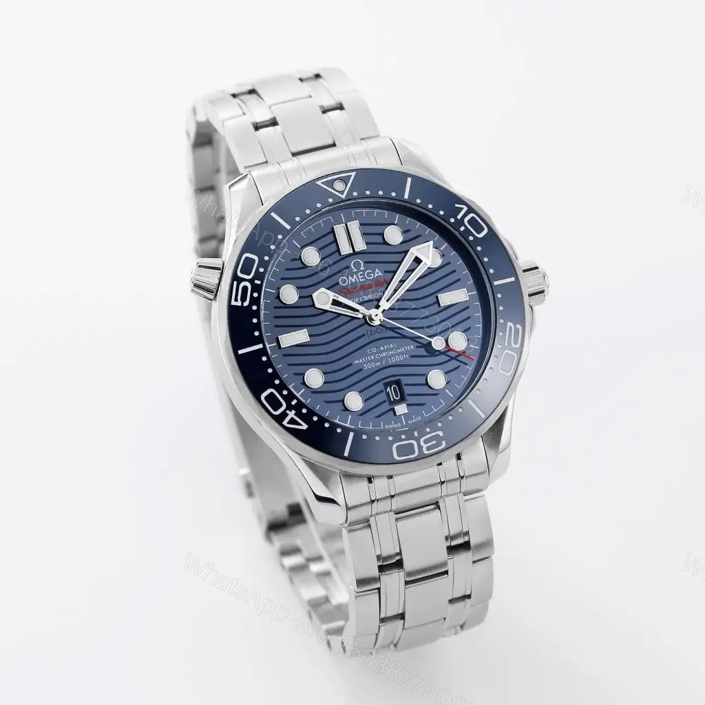 View 3 of Omega Seamaster 300M Blue Dial Stainless Steel Watch 42mm Custom 8800 Movement