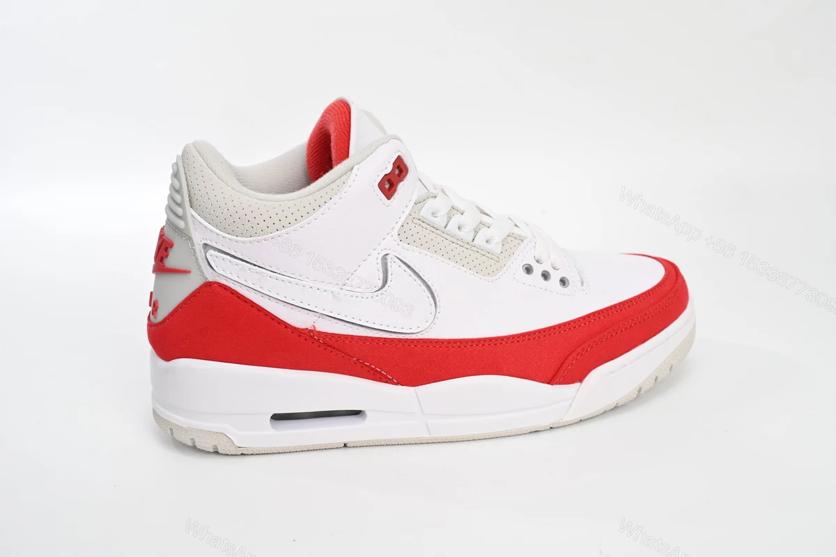 View 9 of Air Jordan 3 Retro Tinker White University Red