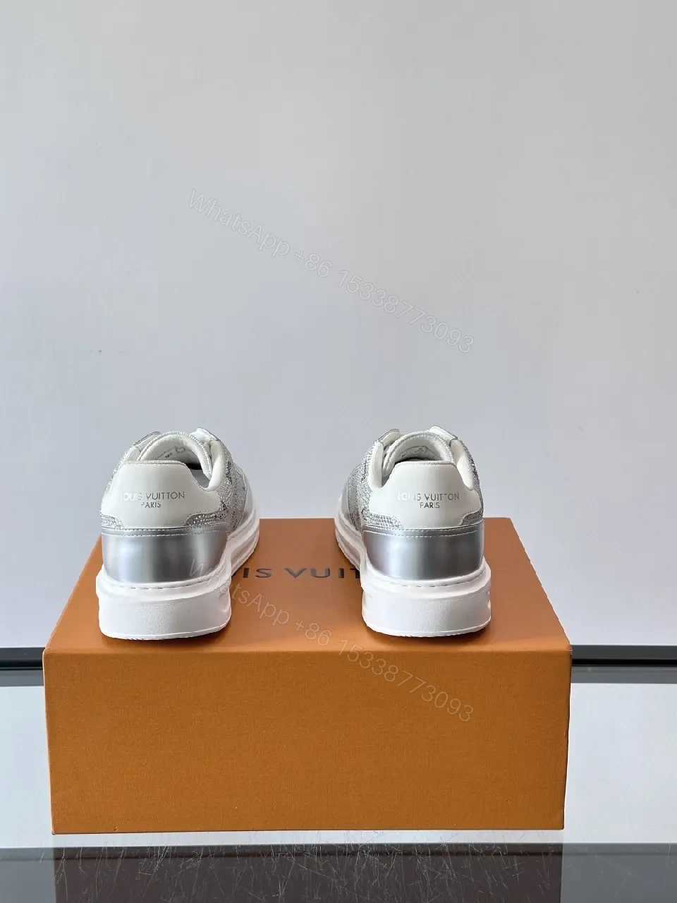 View 7 of Textured-Luxe Silver Sneakers: Sparkle-Contrast High-Tops
