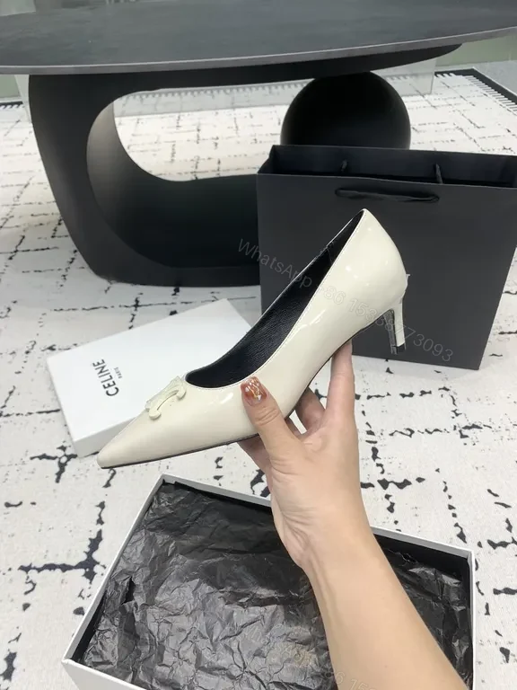 View 9 of Chic Texture Pointed-Toe Heels: Luxe Leather, All-Day Comfort