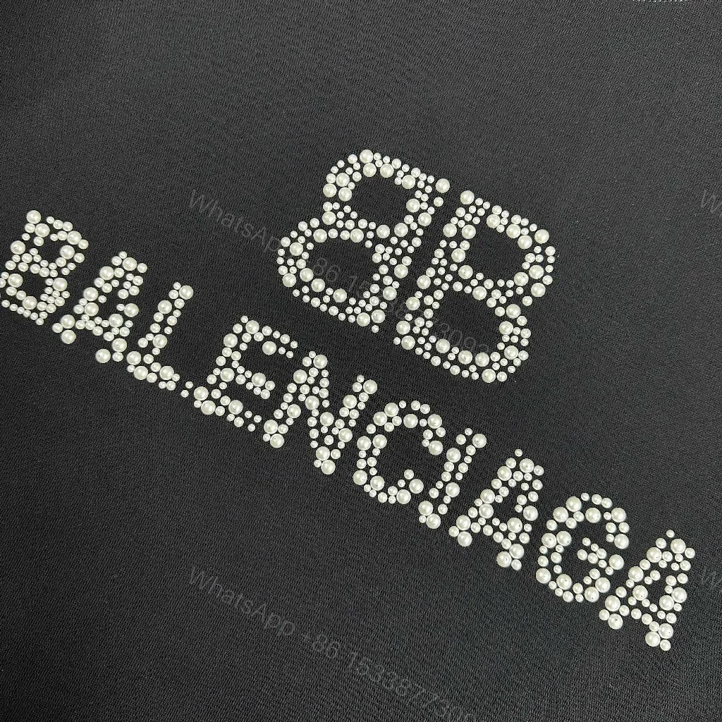 View 4 of Black Fleece Logo Crewneck: Crystal-Embellished Luxe Sweatshirt