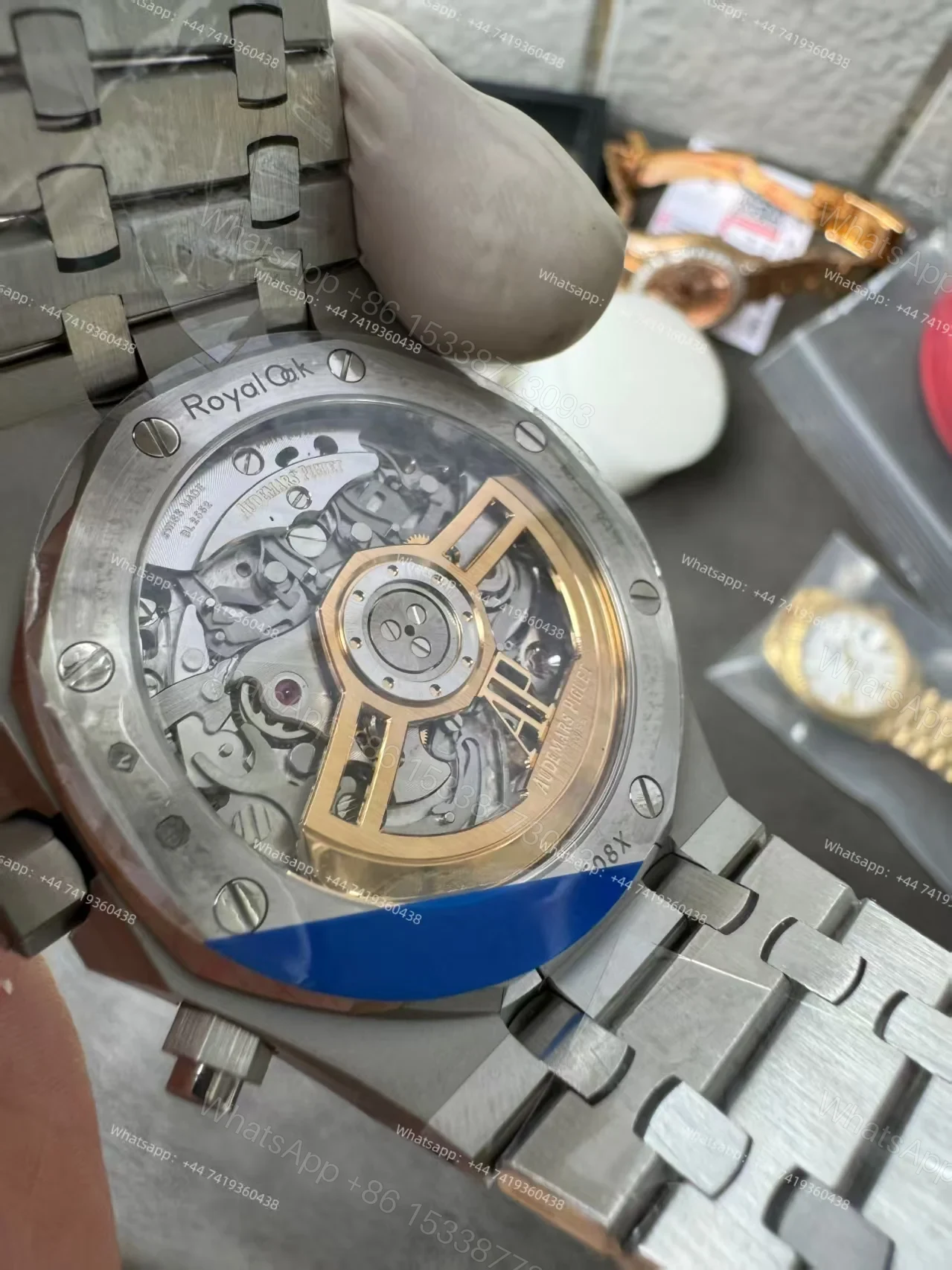 View 13 of Audemars Piguet Super Clone Royal Oak Frosted Gold 26240 Chronograph 41mm Cal.4401