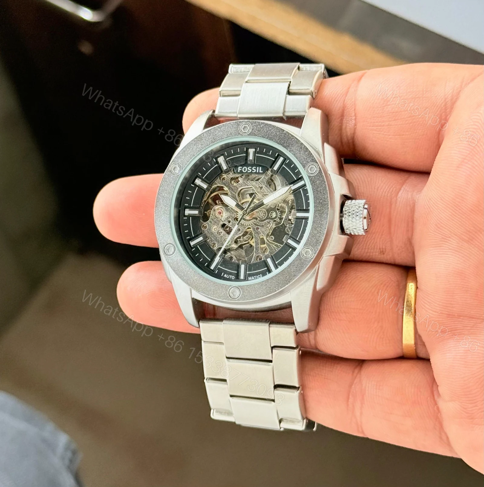 Fossil Modern Machine Automatic Black Dial Watch First Copy | 7AA Quality Replica — view 1
