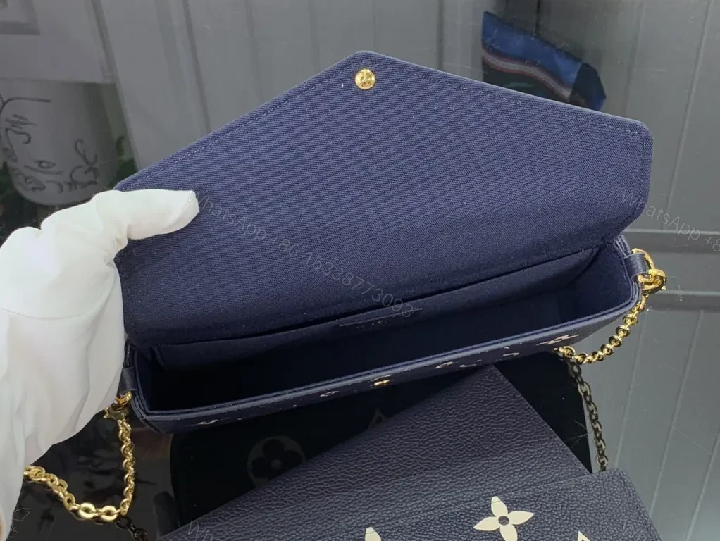 View 3 of Luxe Monogram Crossbody: Timeless LV-Inspired Elegance