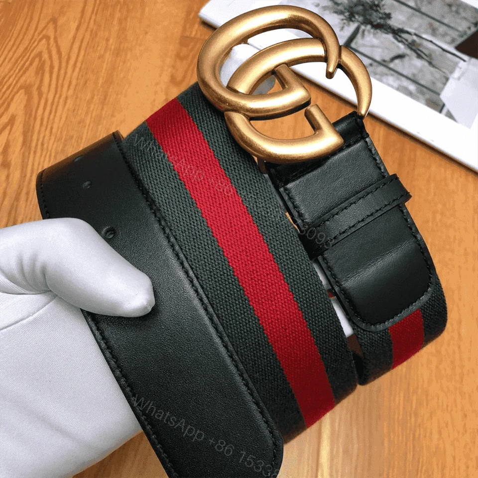 View 6 of GUCCI GG BELT CUIR GREEN/RED LEATHER NE.RO – B13