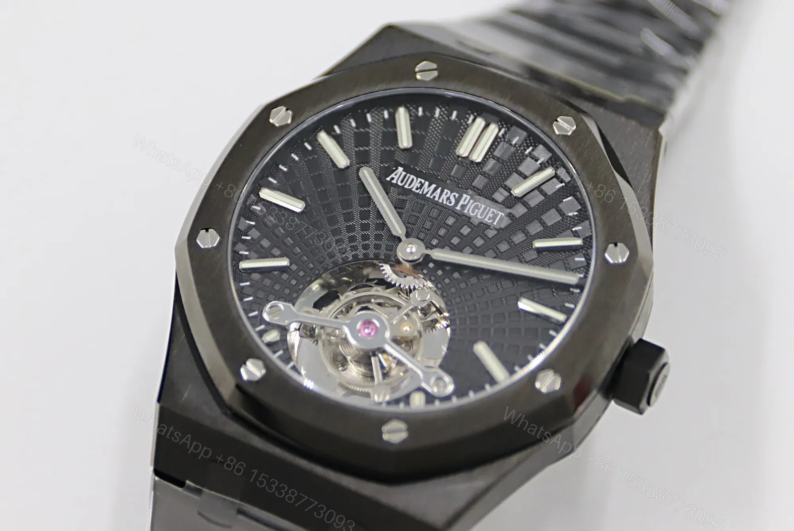 View 3 of BBR Factory Audemars Piguet Royal Oak Tourbillon V2 Upgrade Edition – Black Ceramic Case, Black Dial, 2020 Model