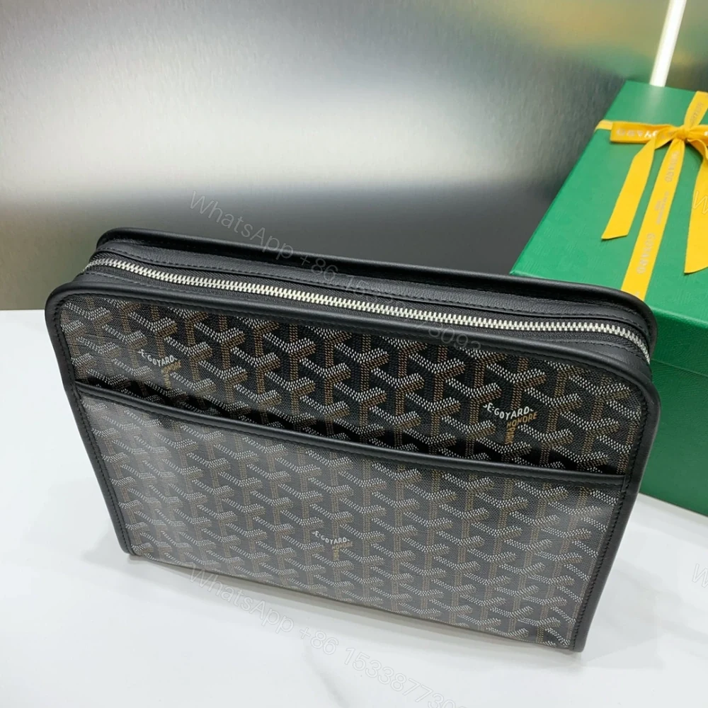 View 4 of 高仿Goyard*JOUVEM1多功能洗漱手拿包黑色大號免檢版