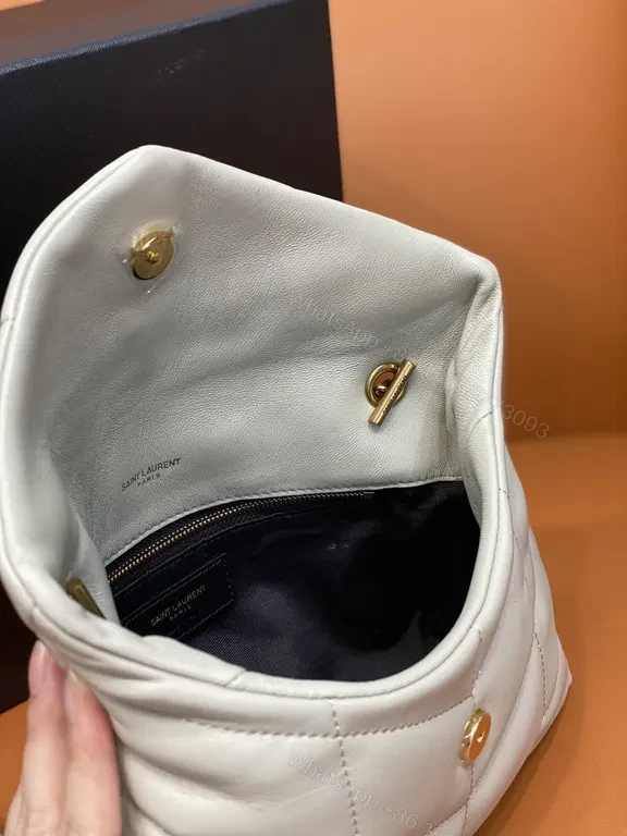View 5 of Quilted Cream Envelope Bag â€” YSL-Inspired Luxury, Crossbody