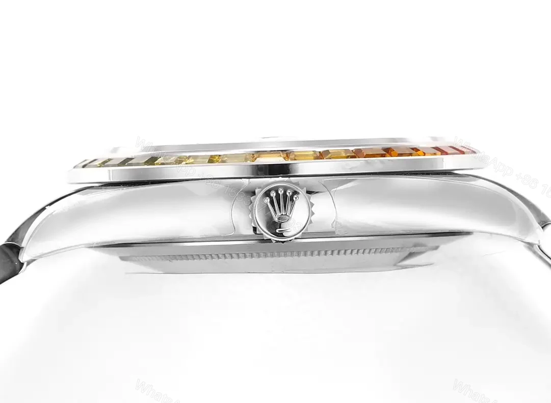 View 6 of Captivating rainbow datejust replica 36MM Silver Dial Edition RG-DJ36-RAINBOW-SILVER