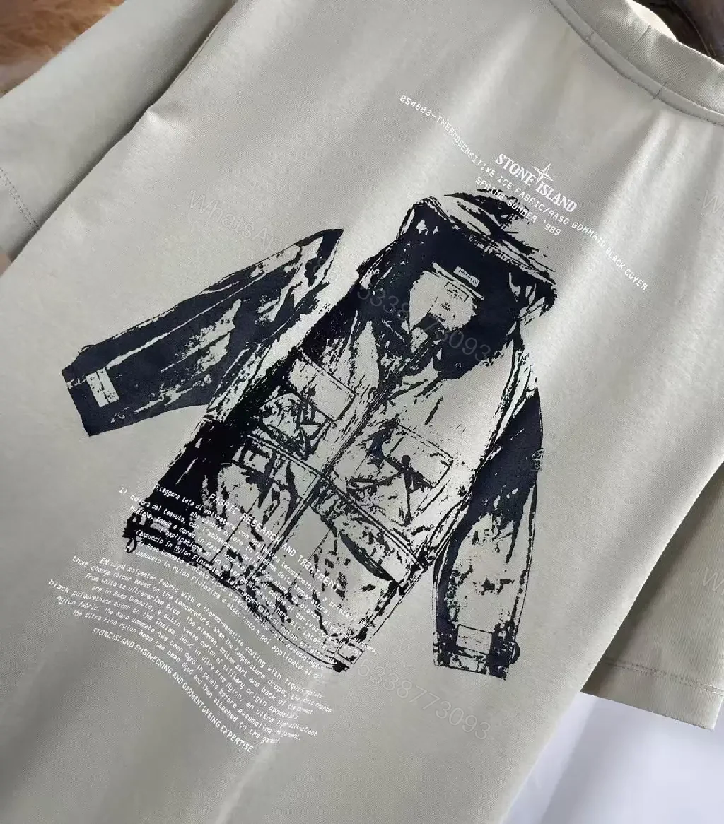 View 8 of Stone Island Archive-Inspired Minimalist Logo Tee: Subtle Comfort