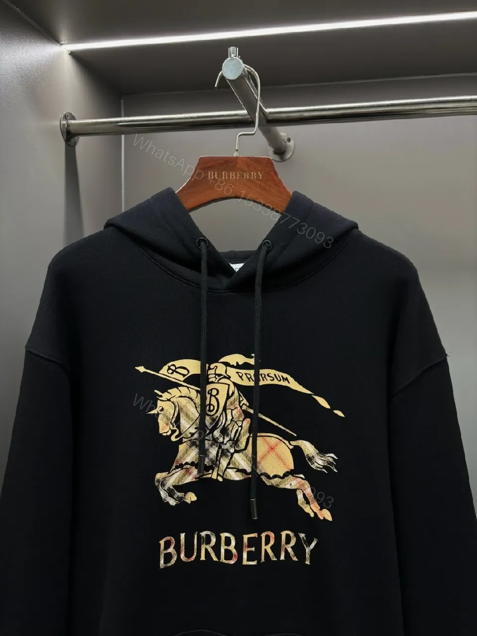 View 9 of Bold Graphic Hoodie: Black Fleece, Luxe Streetwear
