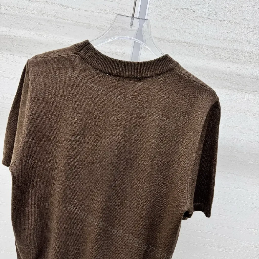 View 6 of Dark Knit — Premium Cotton Blend, Casual Luxe, Logo Accent Top