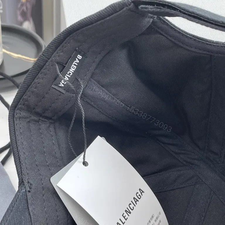 View 8 of Clean Black Cap: Luxury Cotton Twill, Logo Cap