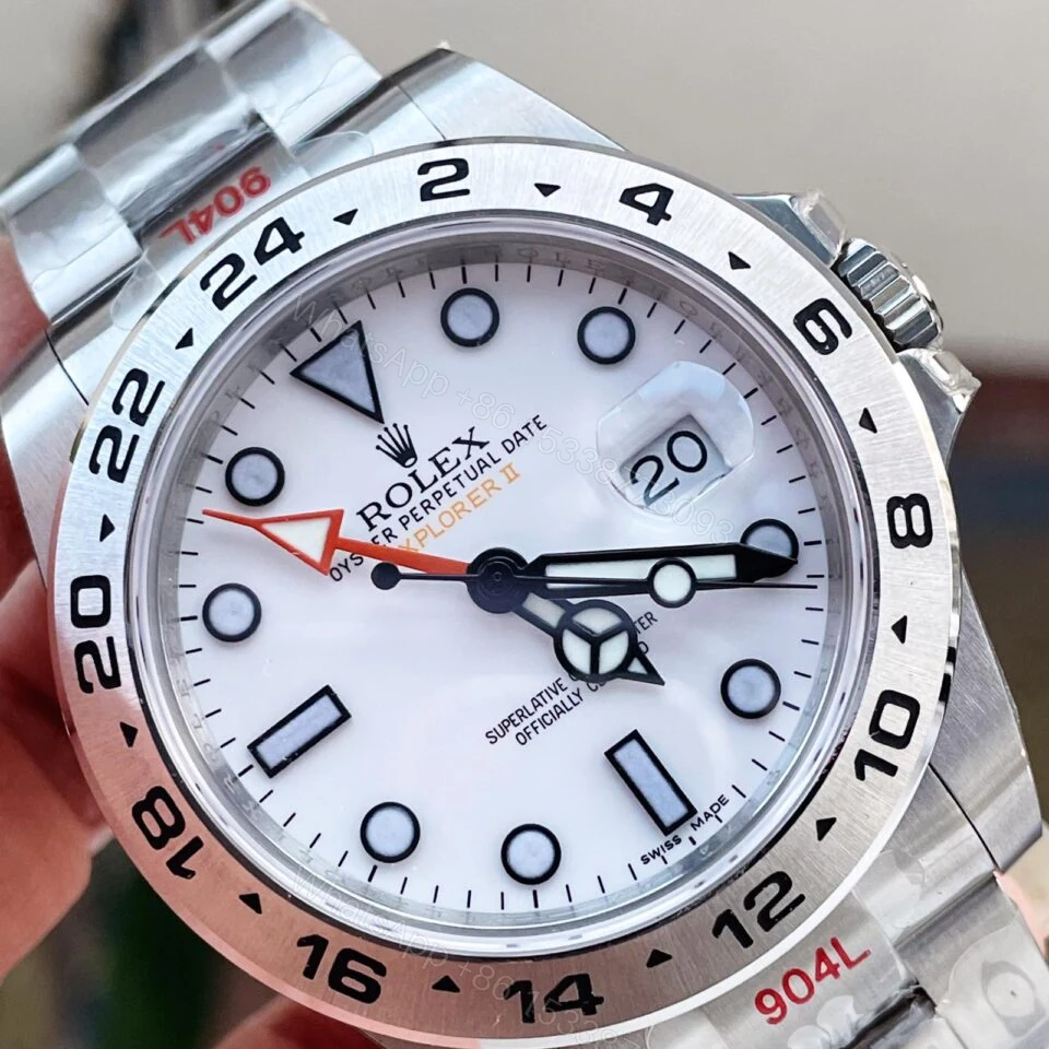 View 2 of GMF Factory 1:1 Rolex EXPLORER II 42MM 216570 WHITE 904L SS BEST EDITION WHITE DIAL A3186