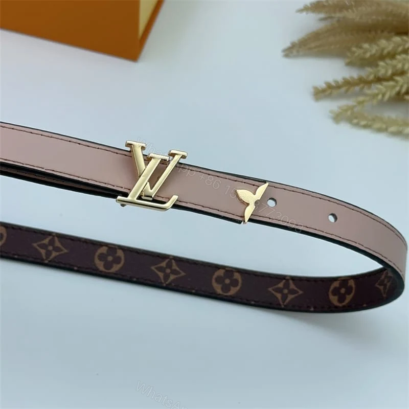 View 4 of LOUIS VUITTON PRETTY LV DOUBLE SIDED BELT BEIGE 20MM