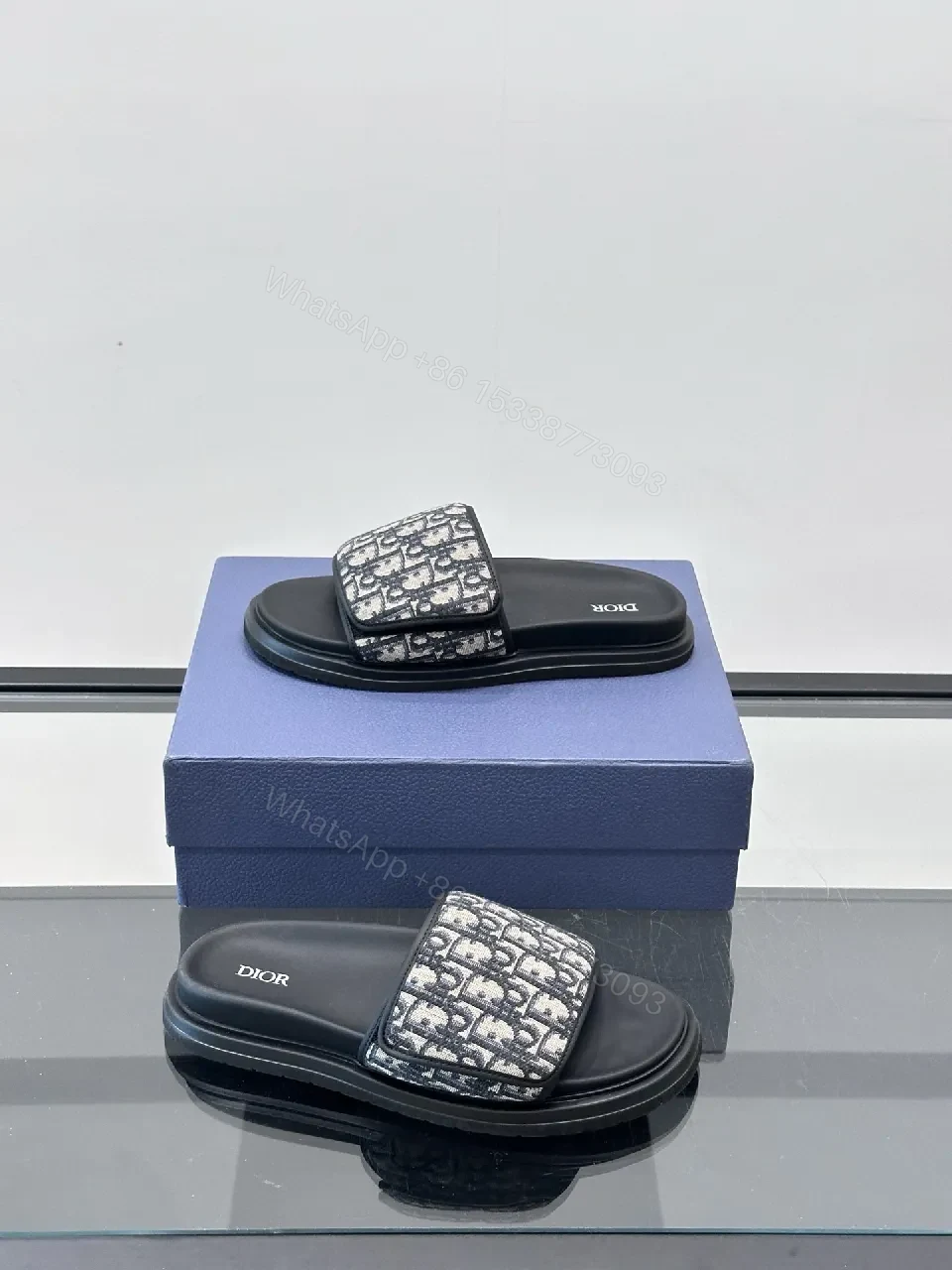 View 8 of Patterned Weave Slip-Ons: Luxe Comfort Slides