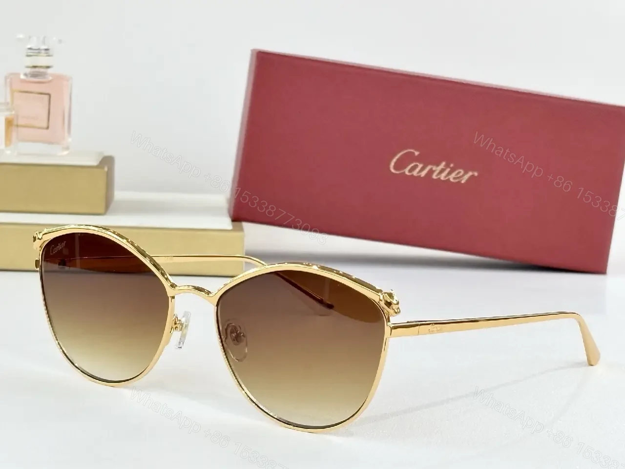 View 9 of Gold-Tone, Polarized Sunglasses, Luxury-Style, Signature Shine, Sunglasses