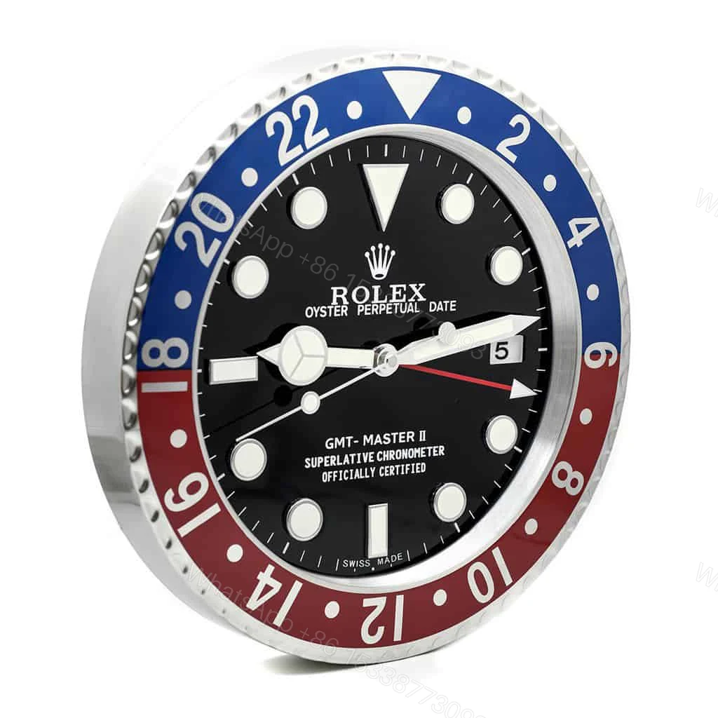 ROLEX WALL CLOCK – GMT MASTER II ‘PEPSI’ EDITION — view 1
