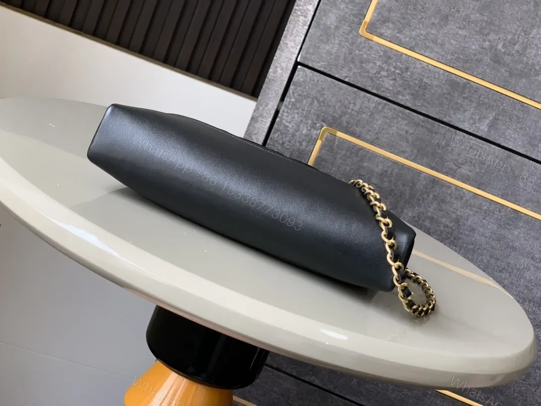 View 7 of Quilted Faux-Leather Handbag with Gold Hardware, Structured Style