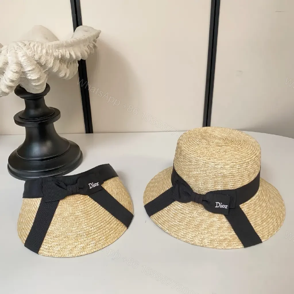 View 7 of Chic Straw Visor with Black Strap – All-Day Comfort