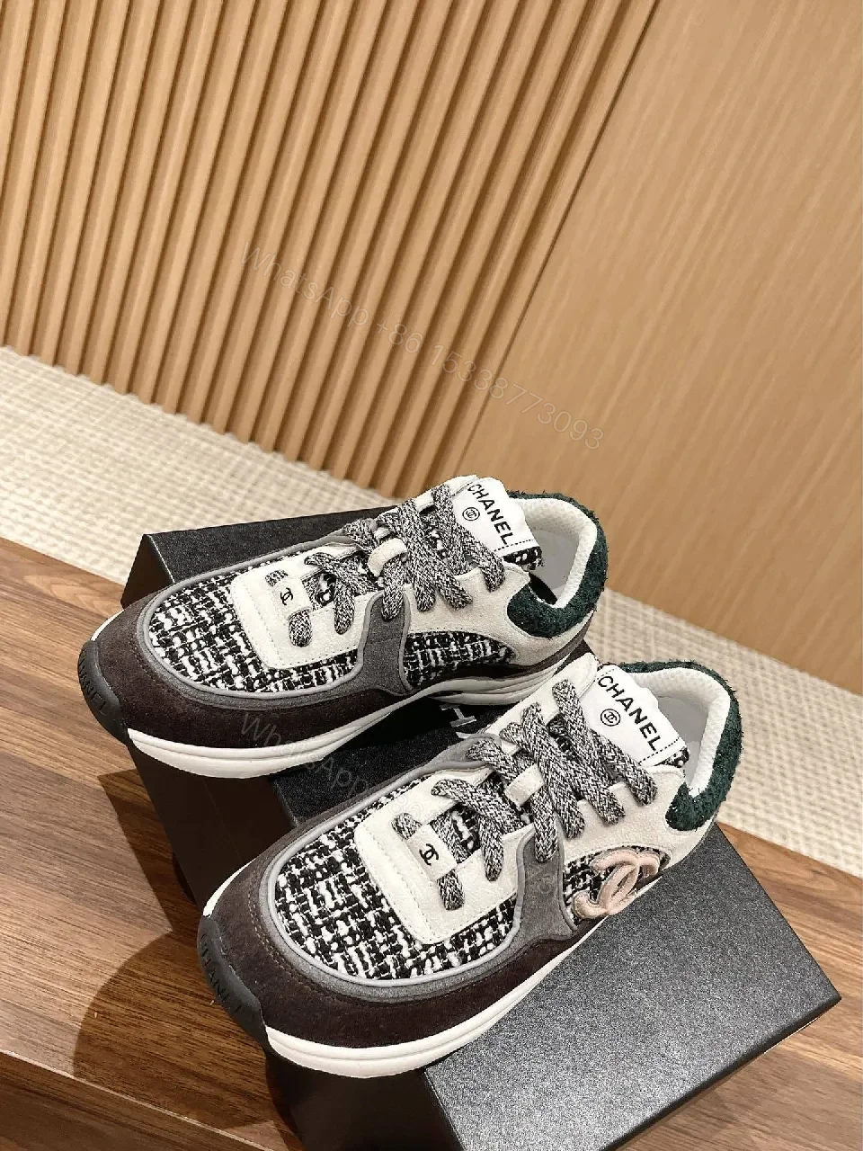 View 6 of Textured Knit Luxe Sneakers: Monochrome Comfort, Designer-Inspired