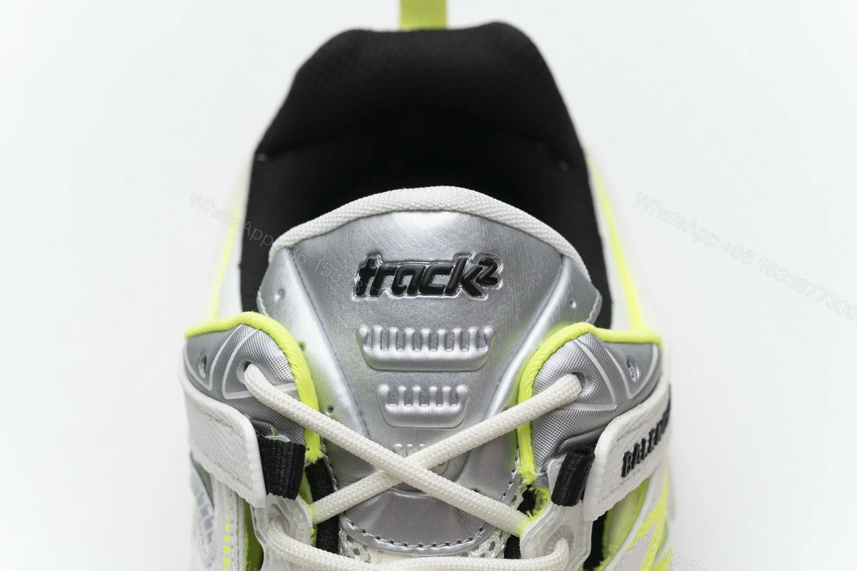 View 7 of Balenciaga Track 2 Sneaker White Fluo Yellow 568515 W2ON3 9073
