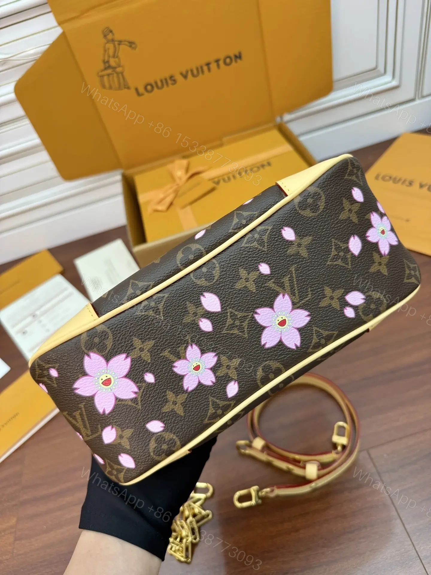 View 3 of Louis Vuitton x Takashi Murakami Cherry Blossom Boulogne PM bag