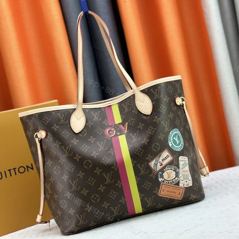 View 3 of Louis Vuitton Sac Neverfull MM Mon Monogram Brown 31Cm P01926