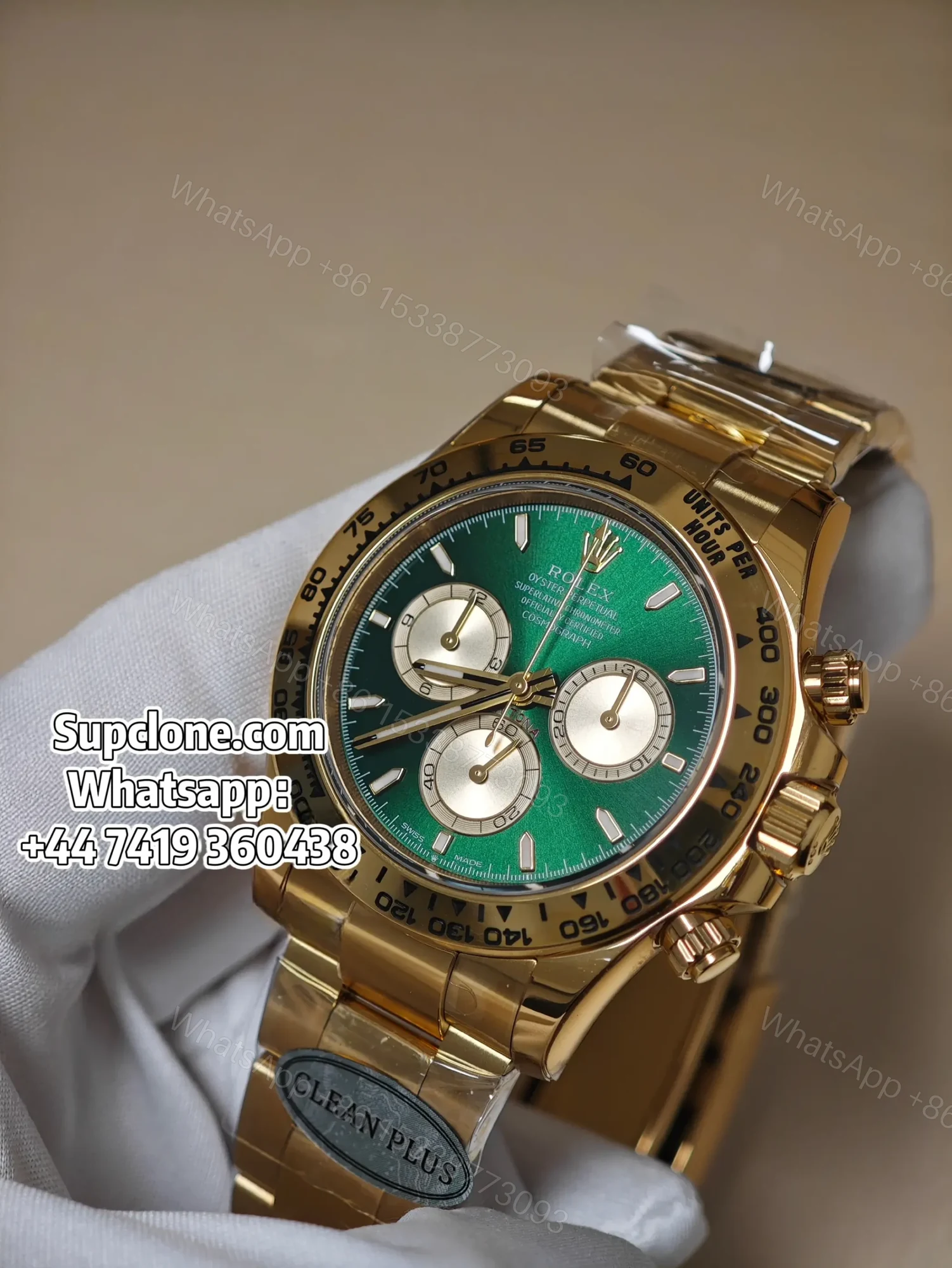 View 3 of Rolex Daytona Super Clone M126508-0008 Green Dial 4131 Movement