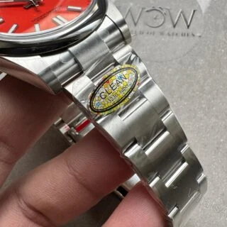 View 5 of Clean FACTORY 1:1 Rolex Oyster Perpetual 124300 41mm 904L Best Edition Red Dial VR3230
