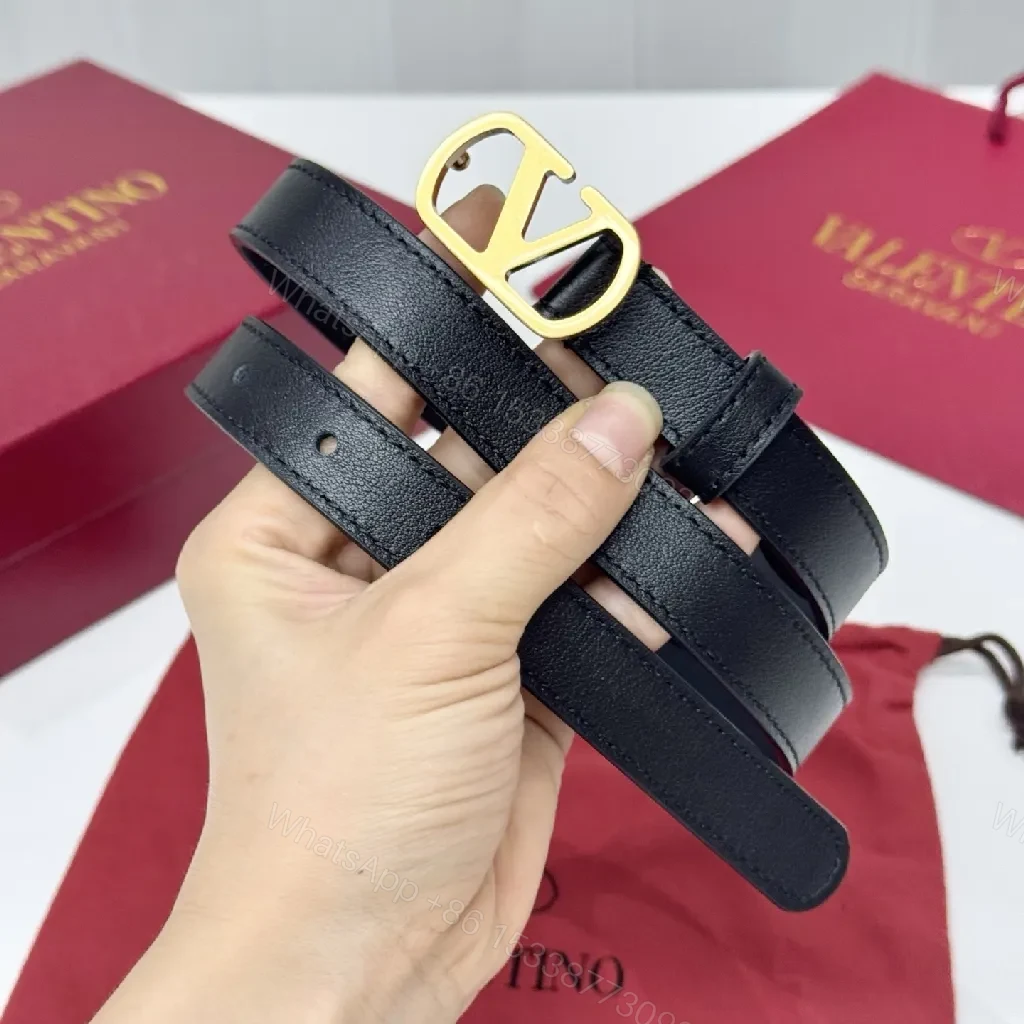 View 6 of Chic Black Leather Belt with Gold Buckle—Minimal Lux Belt